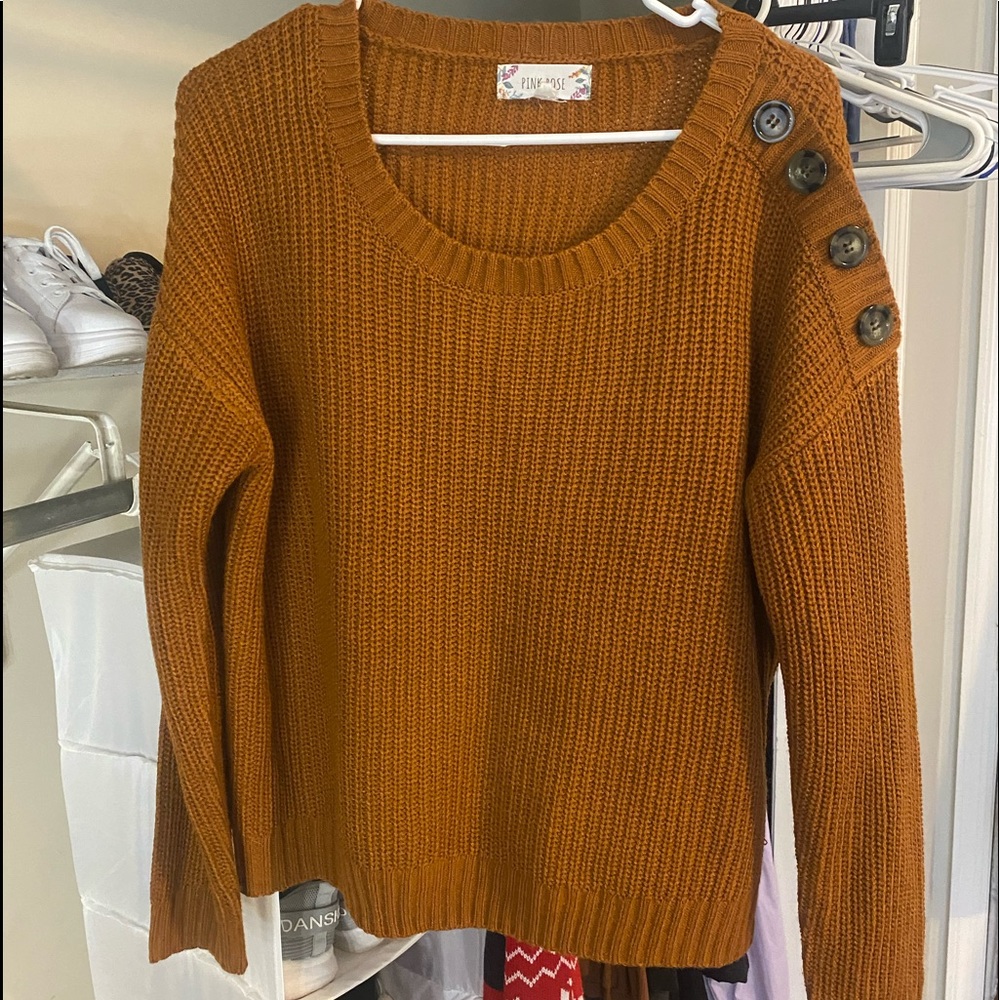 Burnt orange sweater